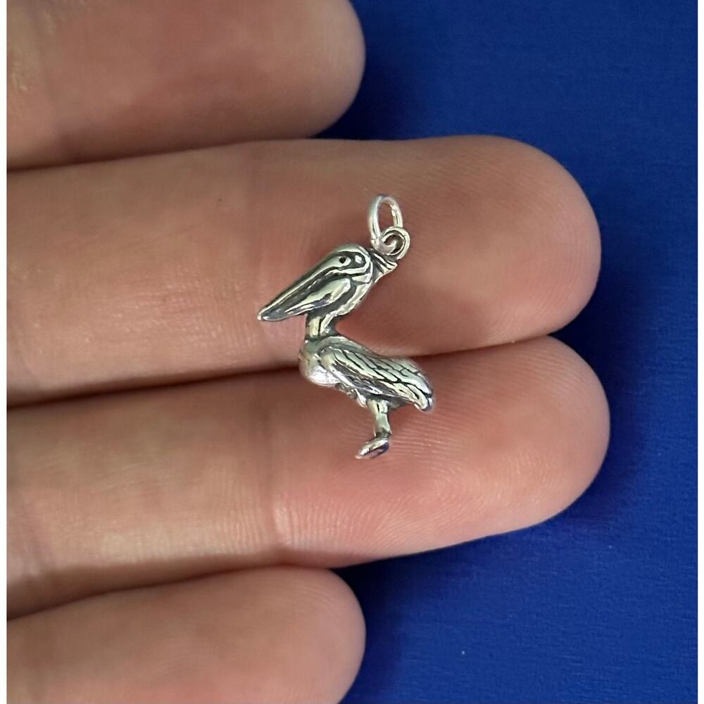 Sterling Silver Pelican Charm